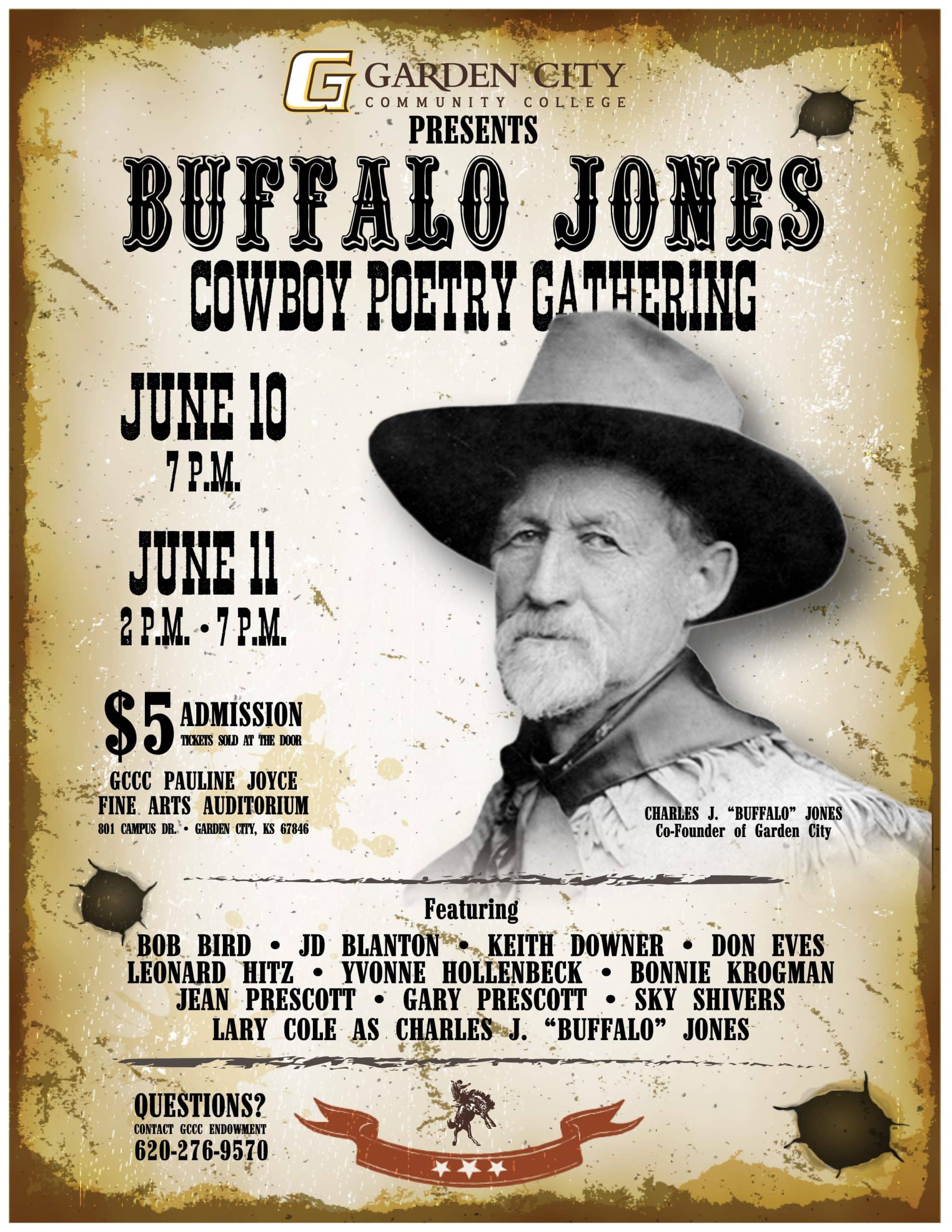 Buffalo Jones Cowboy Poetry Gathering Finney County Kansas Garden