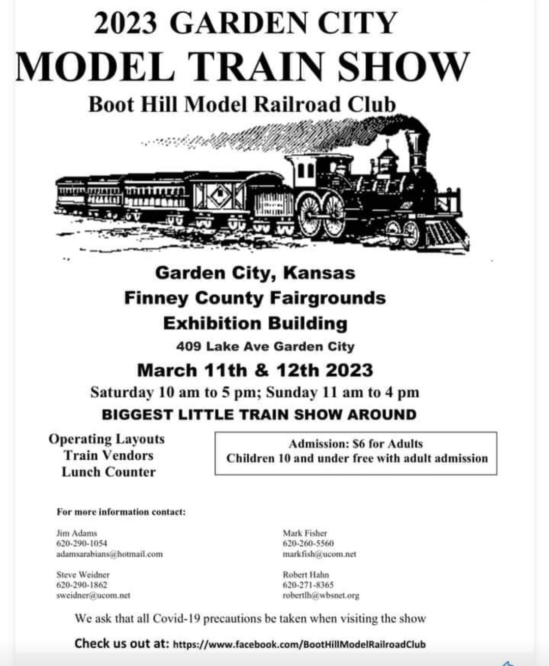 2023 Garden City Model Train Show Finney County Kansas Garden City Attractions and Events