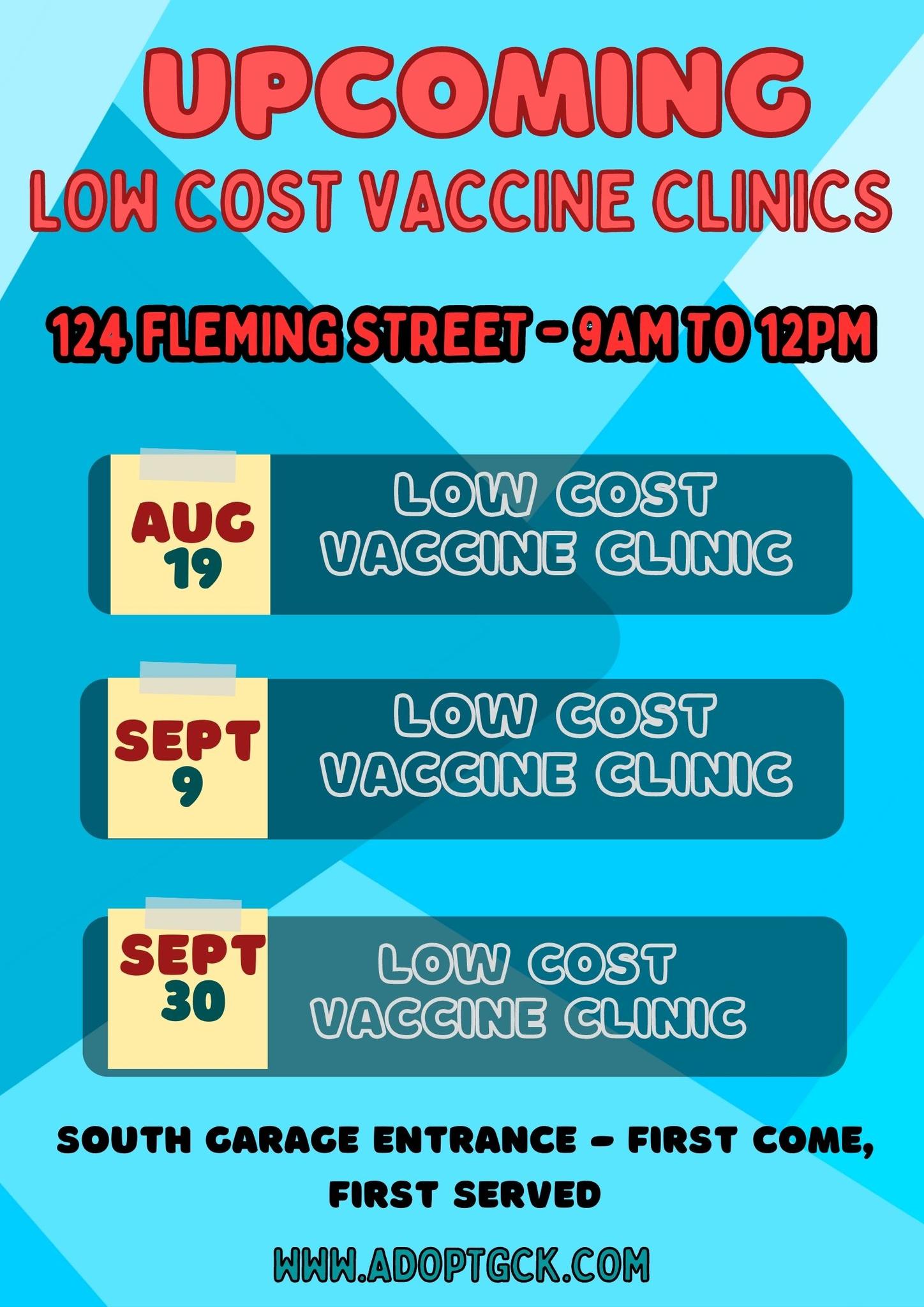 Humane society low store cost vaccine clinic